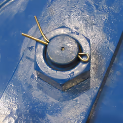 1.5 Ton 125MM Snatch Block With Swivel Eye Blue Painted - 13MM Wire Rope Safety Lifting