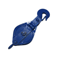 4 Ton 200MM Snatch Block With Safety Hook Blue Painted - 22MM Wire Rope Lifting