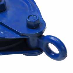 4 Ton 200MM Snatch Block With Safety Hook Blue Painted - 22MM Wire Rope Lifting