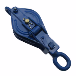 Double Sheave Snatch Block With Swivel Eye 1 Ton 100MM - Rope Pulley