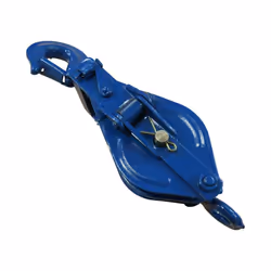 Double Sheave Snatch Block With Swivel Hook - 8MM Wire Rope