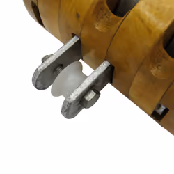 Treble Wooden Pulley Block With Hook 1 Ton 5" - 16MM Wire Rope Rigging