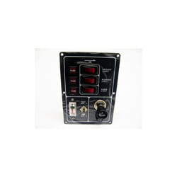 3 Gang Switch Panel 12V with Cigarette Lighter & Battery Test (Boat Marine Camper)