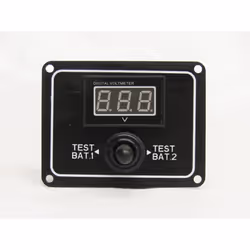 2 Way Digital Battery Test Switch 12V (Rocker Boat Gauge IP65 Water Resistant)