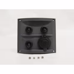 3 Gang Switch Panel & Cigarette Socket 12V (Rocker Boat Marine Splashproof)
