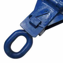 4 Ton 200MM Snatch Block With Swivel Eye Blue Painted - 22MM Wire Rope Safety Lifting