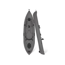 Sit On Top Fishing Kayak (3.5M Paddling Kayaking Solo 125KG Grey)