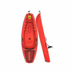 Single Person Sit On Top Children's Kayak (1.8M Kids Paddling Kayaking 55KG Red)