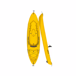Sit On Top Kayak 2.7M (Paddling Travel Single 125KG Capacity Yellow)