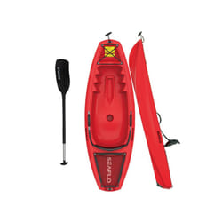 Single and Double Kayaks with Paddle - Red 1.8M Sit On Single