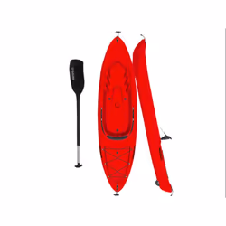 Single and Double Kayaks with Paddle - Red 2.7M Sit On Single