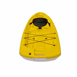 Single Sit On Top Kayak (2.5M One Person Solo) - Yellow, Kayak Only