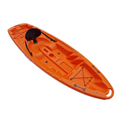 Single Sit On Top Kayak (2.5M One Person Solo) - Orange, Kayak With 2.12M Paddle