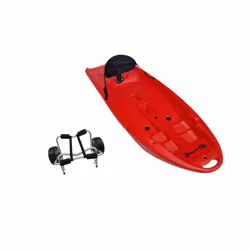 Child's Sit On Top Kayak 1.8M & Trolley - Red