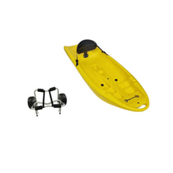 Child's Sit On Top Kayak 1.8M & Trolley - Yellow