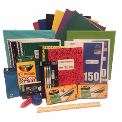 Secondary School Supply Pack - 25 Essential Items for College, High School or Middle School. Includes Pencils, Paper, Binders ...