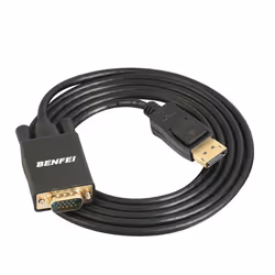 Benfei Display Port to VGA Adapter Male to Male Gold-Plated Cord