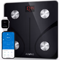 Smart Scales for Body Weight, Bluetooth Bathroom Scales with Smart App, Digital Weighing Scales Body Weight for Fitness