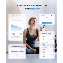 Smart Scales for Body Weight, Bluetooth Bathroom Scales with Smart App, Digital Weighing Scales Body Weight for Fitness