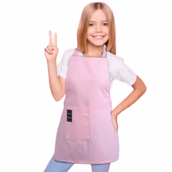 TeddSnow Daily Kids Apron Toddler cotton Adjustable Bib chef Apron wi