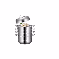 Food Steamers Stainless Steel 5 Titer Stainless Steel Steamers for Cooking Food Steamer Pot Set Suitable for Gas Electric Gri ...