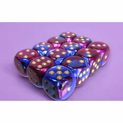 Chessex 26628, Dice set, Blue, Purple, Any gender, Germany, United Kingdom, 16 mm, 16 mm