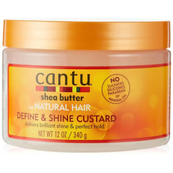 Cantu Natural Hair Define & Shine Custard 12 Ounce Jar (354ml) (2 Pack)