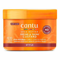 Cantu Natural Hair Define & Shine Custard 12 Ounce Jar (354ml) (2 Pack)