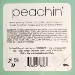 Benefit Cosmetic's Wanderful Powder Cheek Blusher PEACHIN 6g
