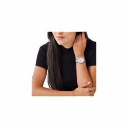 Michael Kors Womens Parker Silver-Tone Watch MK5353