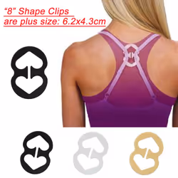 DoHope 9pcs Cleavage Control Bra Strap Clips Converter Hide Bra Straps