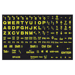English Keyboard Stickers Full Size Universal PC Computer Laptop Desktop Keyboard Replacement English Keyboard Stickers  QWERTY Alphabet Keyboard Stic