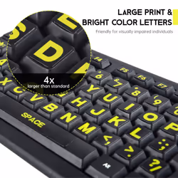 English Keyboard Stickers Full Size Universal PC Computer Laptop Desktop Keyboard Replacement English Keyboard Stickers  QWERTY Alphabet Keyboard Stic