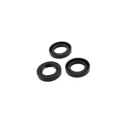 Oil Seal, TC 25mm x 40mm x 7mm Nitrile Rubber Cover Double Lip with Spring for Mechanical Motive Axle Shaft, Black Pack of 3