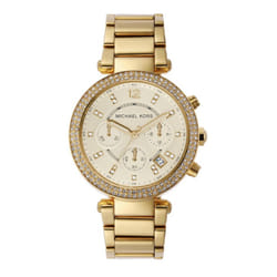 Michael Kors Parker Chronograph Gold-Tone Stainless Steel Women's Watc