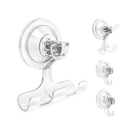 Suction Cup Hooks  BUDGET & GOOD Reusable Waterproof Shower Hook  4Pcs