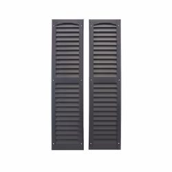 Shed Windows and More  Louvered Shed Shutter or Playhouse Shutter Blac