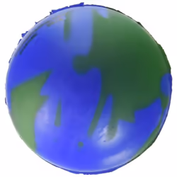 Rhode Island Novelty 2 Inch Earth Stress Balls Pack of 24