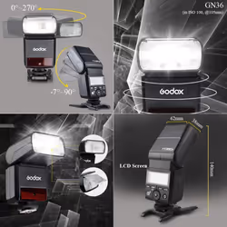 TT350o 2.4G HSS 1/8000s TTL GN36 Camera Flash Speedlite for Olympus/Panasonic Mirrorless Digital Camera