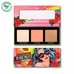 Rude Cosmetics Nofilter 3d Face, Universal skin, 9.9 g, Women, Powder, Assorted colours, Palette