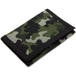 AI-DEE RFID Trifold Canvas Outdoor Sports Wallet for Kids- Christmas Gifts for Boys - Front Pocket Wallet with Magic Sticker - (Camouflage)