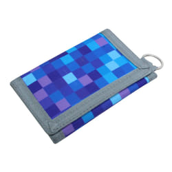 AI-DEE RFID Trifold Canvas Outdoor Sports Wallet for Kids - Front Pocket Wallet with Magic Sticker (Digital Pattern A)