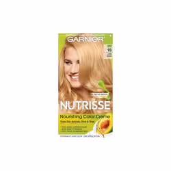Garnier Nutrisse Nourishing Hair Color Creme, 93 Light Golden Blonde (Honey Butter), 1 Kit