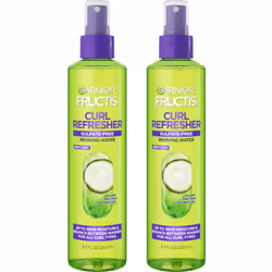 Garnier Fructis Curl Refresher Reviving Water Spray Sulfate Free 85 Fl Oz 2 Count Packaging May Vary