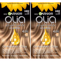 Garnier Hair Color Olia Ammonia-Free Permanent Hair Dye H02 Highlights for Blondes 2 Count Packaging May Vary