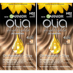 Garnier Hair Color Olia Ammonia-Free Permanent Hair Dye  H02 Highlights for Blondes  2 Count Packaging May Vary