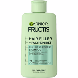 Garnier Fructis Hair Filler Fullness Repair Shampoo Volumizing Shampoo with Polypeptides and Hair Repair Complex for Thin Wea ...