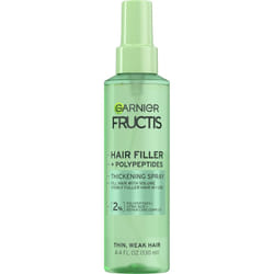 Garnier Fructis Hair Filler Fullness Repair Thickening Spray Volumizing Spray with Polypeptides and Hair Repair Complex for Thin Weak Hair 44 Fl Oz