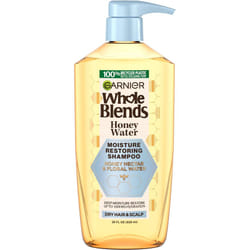 Garnier Whole Blends Honey Water Moisture Restoring Shampoo Hair Care for Dry Hair and Dry Scalp with Honey Nectar and Floral Water 28 Fl Oz