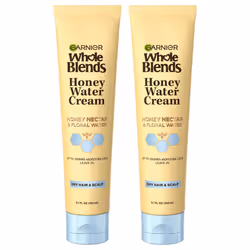 Garnier Whole Blends Honey Water Cream 100 Hours Moisture Lock Dry Hair Scalp Honey Nectar and Floral Water Pack of 2
